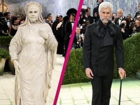 Collage Met Gala Heidi Klum und Bad Bunny
