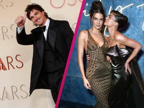 Collage von Jacob Elordi und Kendall Jenner mit Kylie 