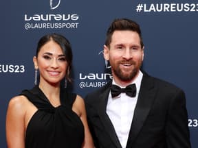 Lionel Messi mit Ehefrau Antonela Roccuzzo
