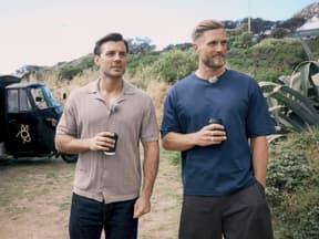Tim Reitz und Sebastian Paul mit Kaffee