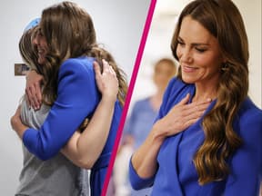 Prinzessin Kate umarmt Krebspatientin im Krebszentrum