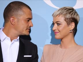Orlando Bloom und Katy Perry gucken sich an