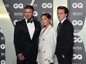David, Victoria, Brooklyn Beckham