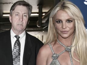 Jamie und Britney Spears gucken ernst Fotomontage