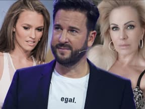 Laura Müller, Michael Wendler und Claudia Norberg schauen ernst
