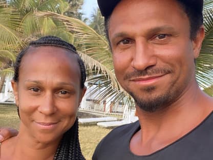 Daniel Aminati mit seiner verstorbenen Schwester
