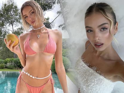 Marie-Lou Nürk macht Selfies im Bikini und edlen Abendkleid