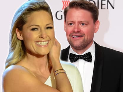 Fotomontage Helene Fischer und Max Giermann lachen