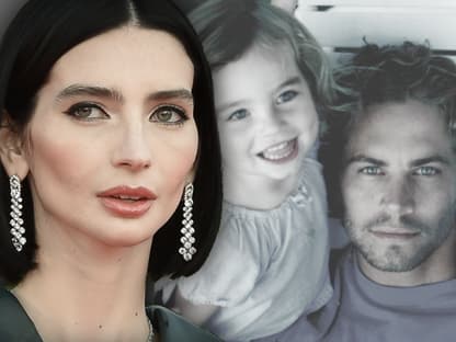 Meadow Walker traurig - im Hintergrund als Kind mit ihrem Vater Paul Walker 