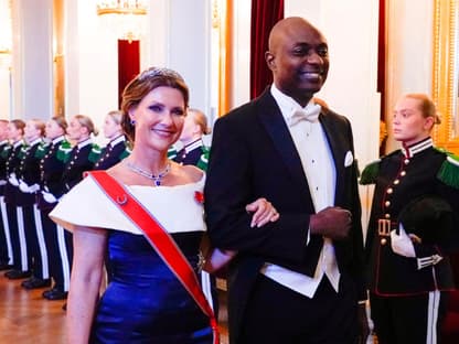 Prinzessin Märtha Lousie und ihr Verlobter Durek Verett.