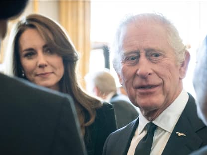 Prinzessin Kate und König Charles III., 2023.