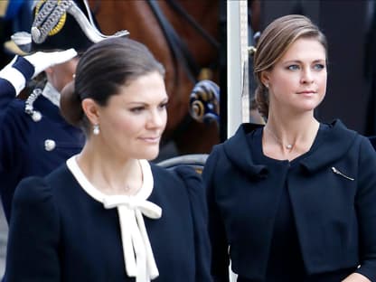 Prinzessin Victoria und Prinzessin Madeleine von Schweden.