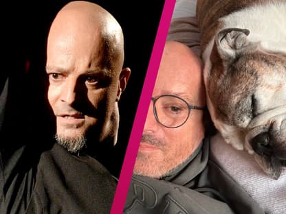 Detlef Steves und Bulldogge Kai-Uwe 