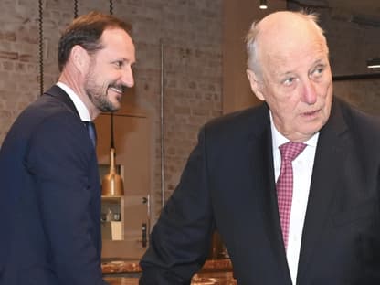 Kronprinz Haakon und König Harald.