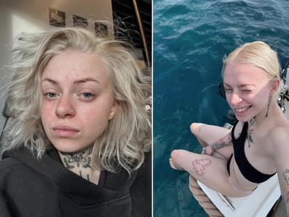 Influencerin Kiri macht Selfies