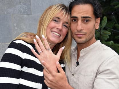 Timur Ülker mit seiner Freundin und Verlobten Caroline Steinhof