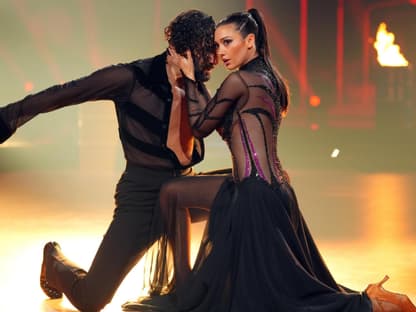 Paola Maria Ausfall Paola Maria mit Massimo Sinató bei Let's Dance
