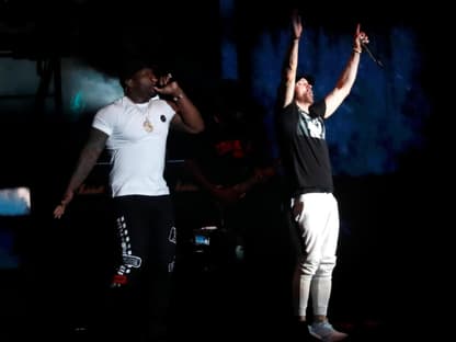 50 Cent und Eminem beim Coachella