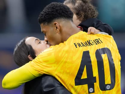 Kaua Santos mit seiner Frau und Tochter