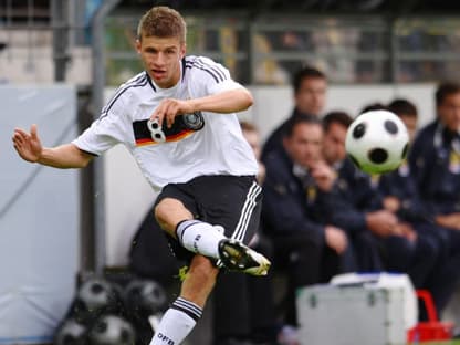 Thomas Müller in jungen Jahren bei einem Spiel