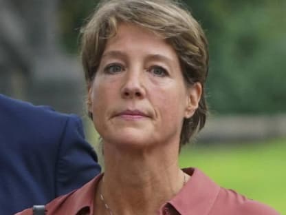 Christina Block angespannt