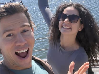 Joel Mattli und Malika Dzumaev am Züricher See