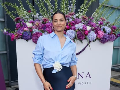 Amira Aly schwanger auf einem Lascana-Event