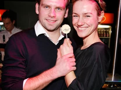 Ex-"Gute Zeiten, schlechte Zeiten"-Star Rhea Harder feierte gemeinsam mit ihrem Lebensgefährten Jörg Vennewald den Neujahrsempfang