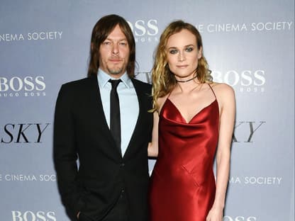 Norman Reedus und Diane Kruger posieren zusammen