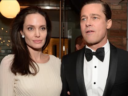 Brad Pitt und Angelina Jolie ernst