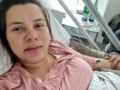 Sarafina und Peter Wollny im Krankenhaus