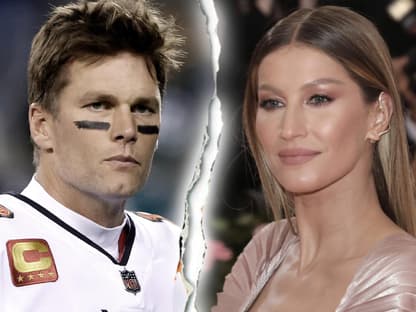 Tom Brady und Gisele Bündchen mit einem Trennungsriss