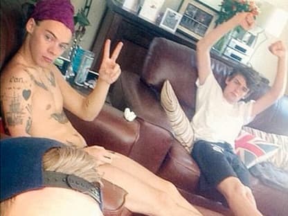 Harry Styles lässt alle Hüllen fallen und zeigt sich nackt auf Twitter Harry Styles lässt alle Hüllen fallen und zeigt sich nackt auf Twitter