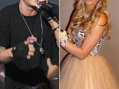 Die Ähnlichkeit zwischen Eminem und Tochter Hailie ist nicht zu übersehen Die Ähnlichkeit zwischen Eminem und Tochter Hailie ist nicht zu übersehen