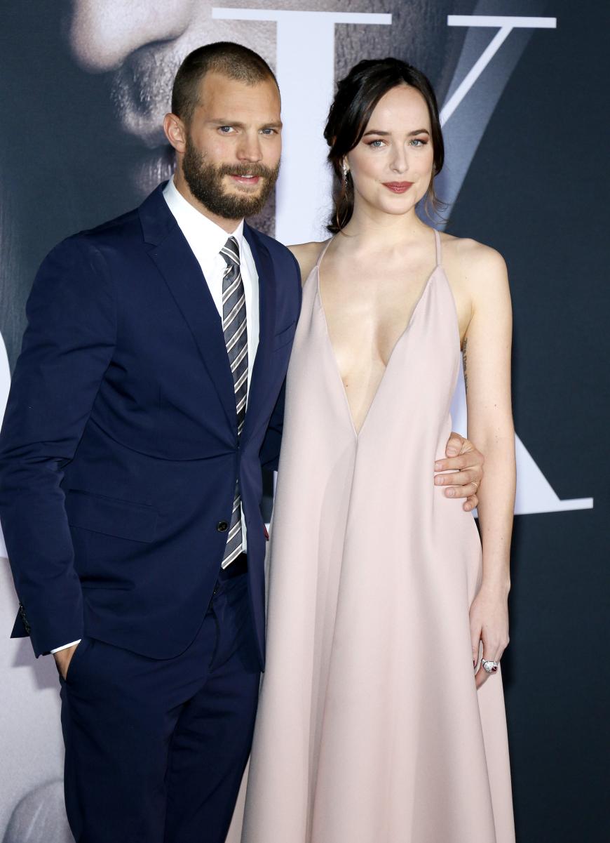 Fifty Shades Darker Premiere Dakota Johnson Jamie Dornan Fast Oben Ohne Ok Magazin