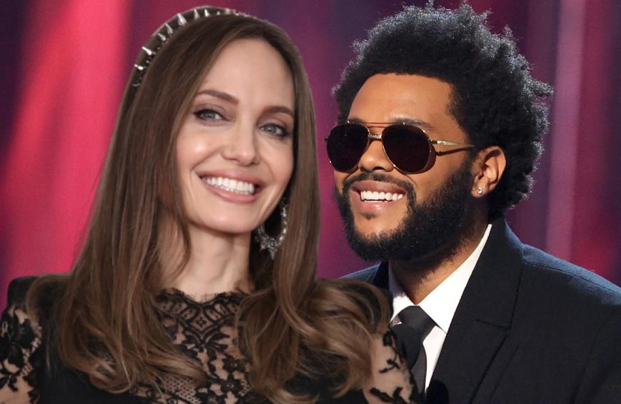 Angelina Jolie Was Lauft Da Mit The Weeknd