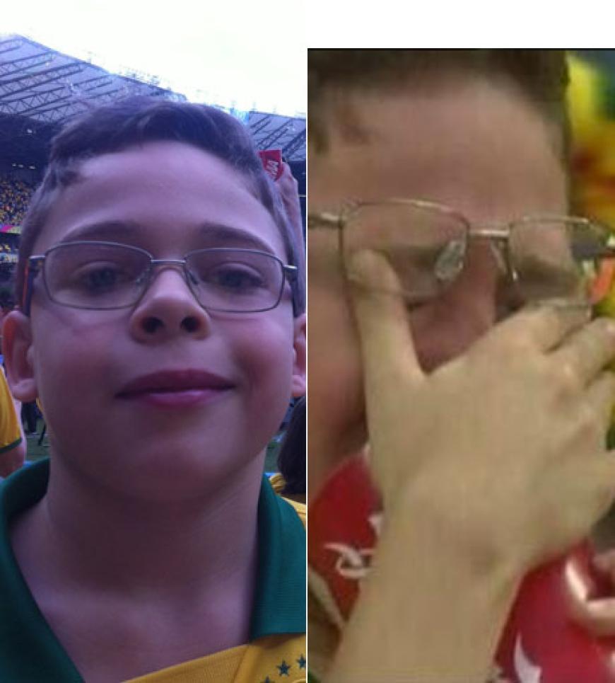 pic Brasilien Deutschland 2014 Fans weinender junge aus brasilien