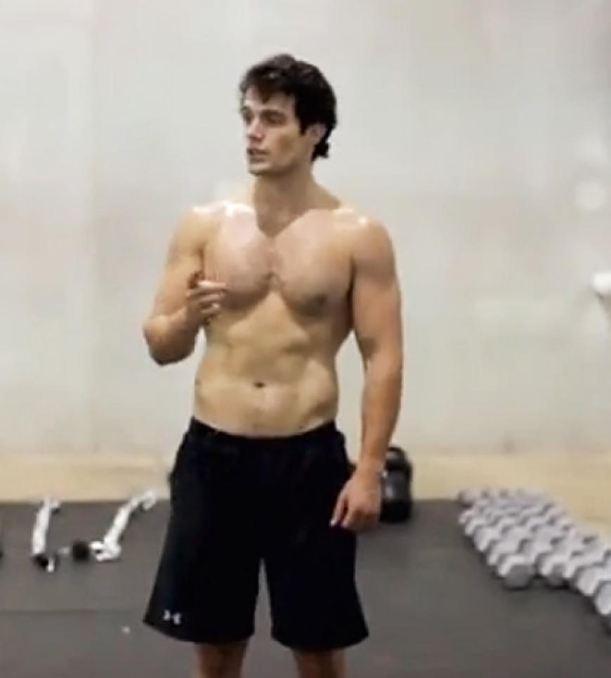 Superman Henry Cavill Beim Man Of Steel Training Ok Magazin