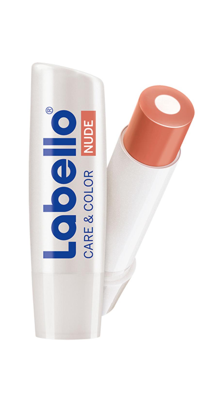 „Care & Color“ von Labello, in „Nude“, ca. 2 Euro