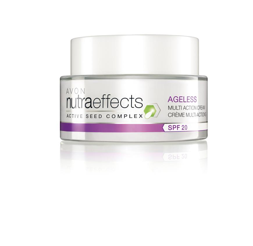 „Nutraeffects Ageless“-Tagescreme von Avon, mit LSF 20, ca. 10 Euro, avononline.de