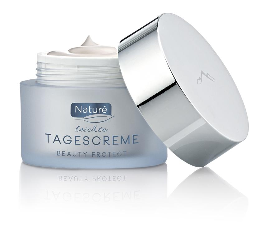 „Leichte Tagescreme Beauty Protect“ von Naturé, ca. 13 Euro, exklusiv bei Müller