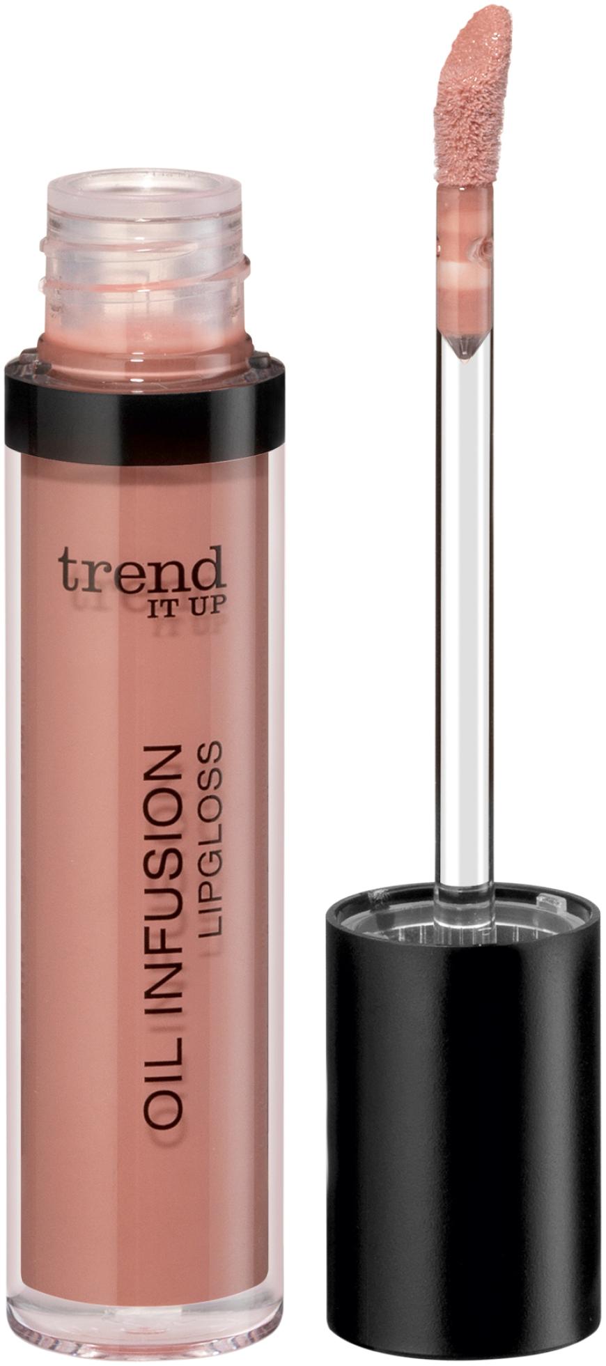 Glänzend „Oil Infusion Lipgloss“ von Trend It Up, Nr. 010, ca. 3 Euro, bei DM