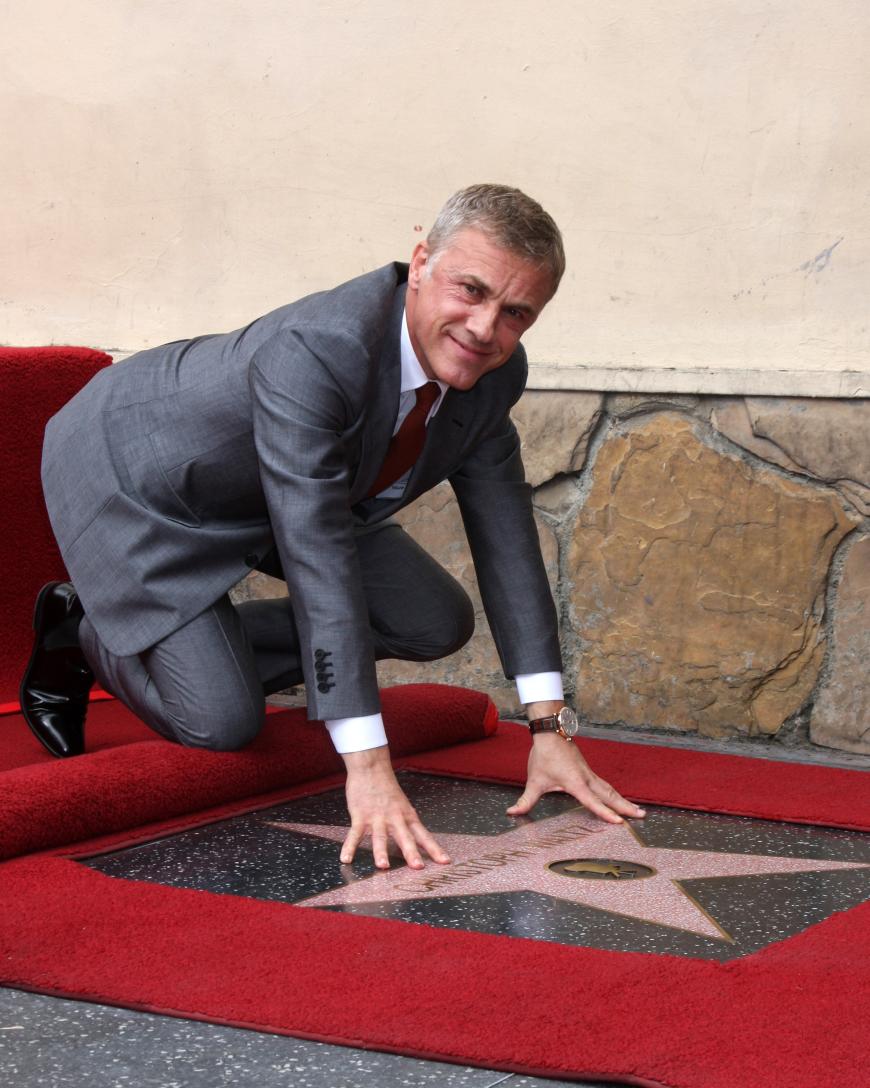 Den 2536. Stern auf dem Walk of Fame gehört einem Österreicher: Nach einem Oscar bekommt Christoph Waltz nun auch endlich seinen Stern.