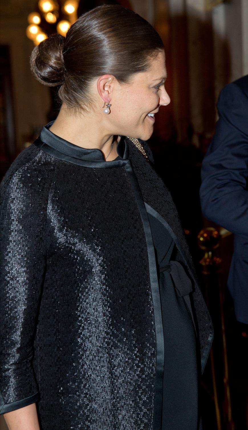 Victoria von Schweden besucht auch hochschwanger noch offizielle Termine in Stockholm.