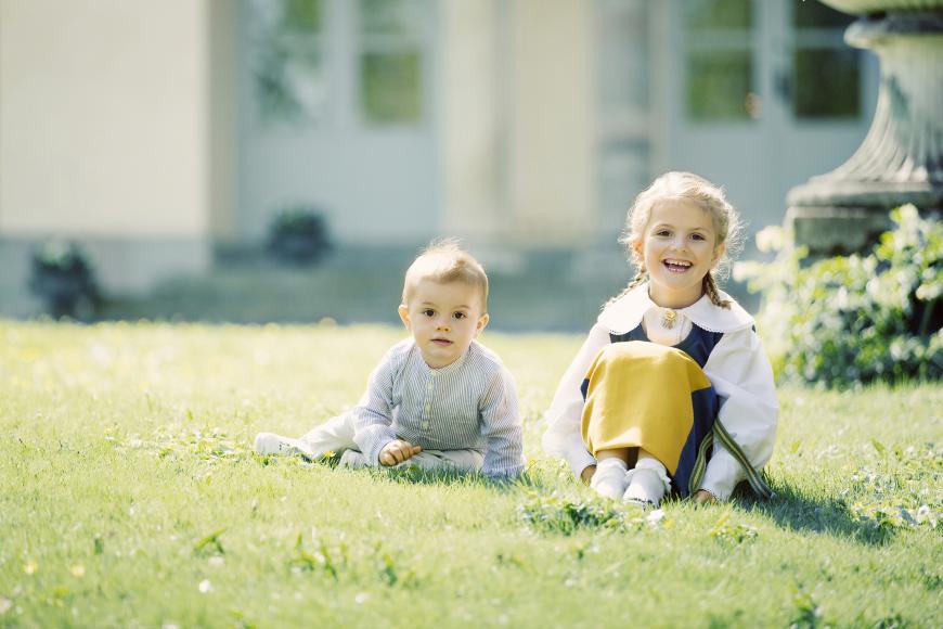 Estelle von Schweden und ihr kleiner Bruder Prinz Oscar