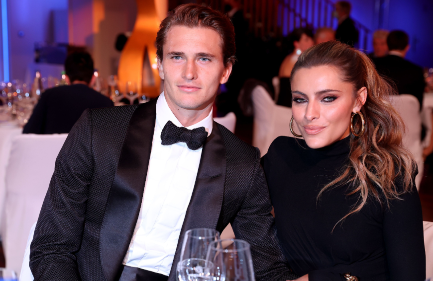 Alex Zverev und Sophia Thomalla verbrachten ihr erstes Silvester zusammen.