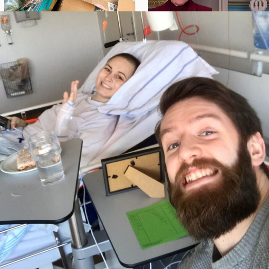 Ihr frisch-angetrauter Ehemann war bis zum Ende an ihrer Seite.