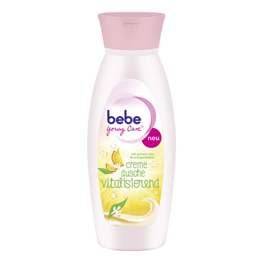 Frühlingsfrisch unter der Dusche: Neu im Sortiment von bebe Young Care ist die Vitalisierende Cremedusche mit grünem Tee und Orangenblüten. Spendet Feuchtigkeit und macht die Haut wunderbar soft! Erhältlich ab März 2016, 250 ml, 1,59 Euro UVP