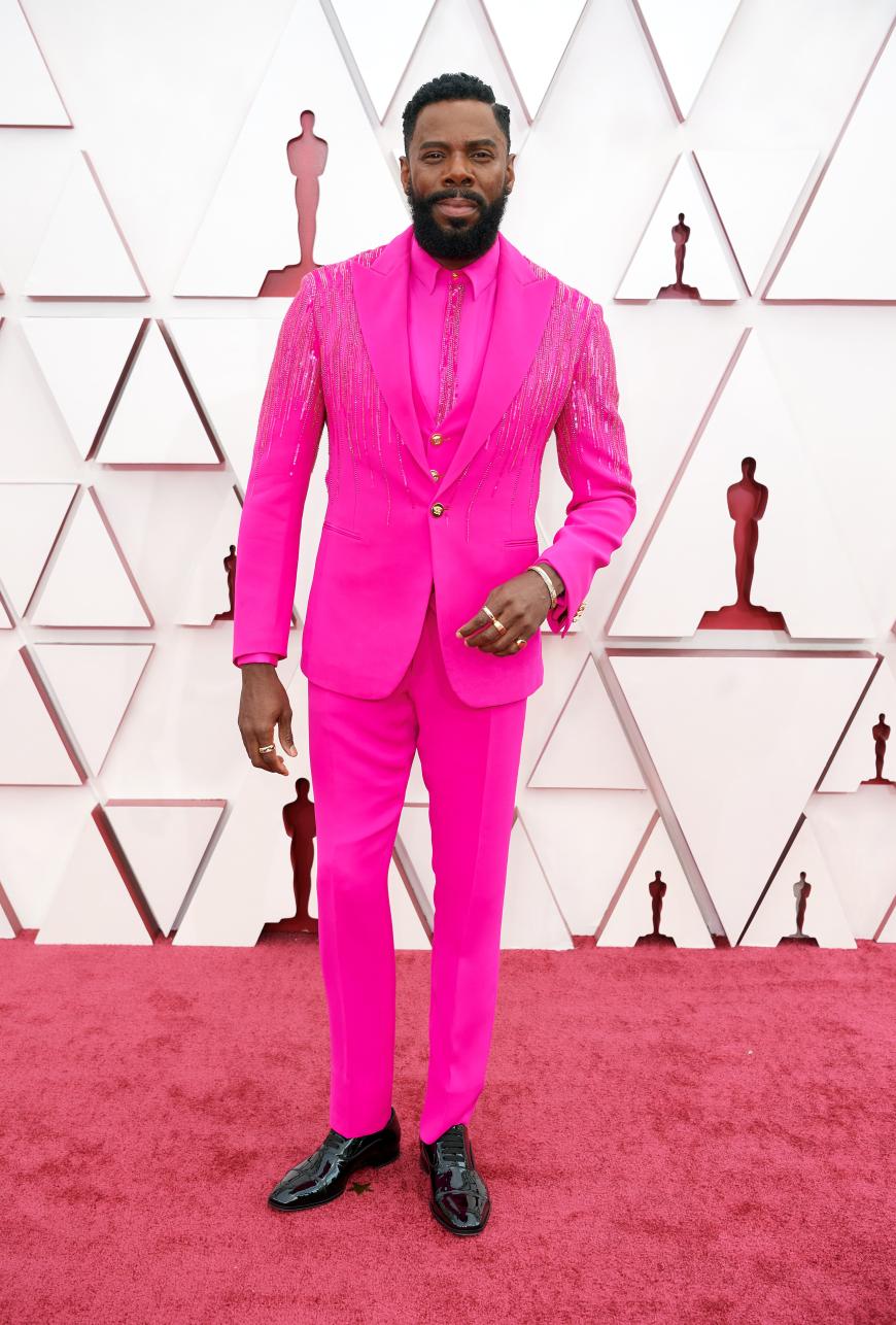 Ein weiteres Highlight: Colman Domingo in seinem pinken Anzug von Versace.