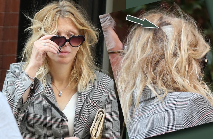 Krasse Beauty-Panne bei Courtney Love: Die Witwe von Kurt Cobain tauchte jetzt ziemlich übernächtigt in Soho, New York, auf. Besonders unangenehm fielen die Clip-Extensions auf, die durch Courtneys Haare blitzten. Ups, peinlich!